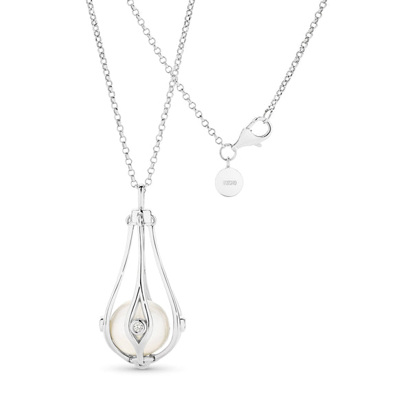 Sterling Silver Doris Pearl Necklace