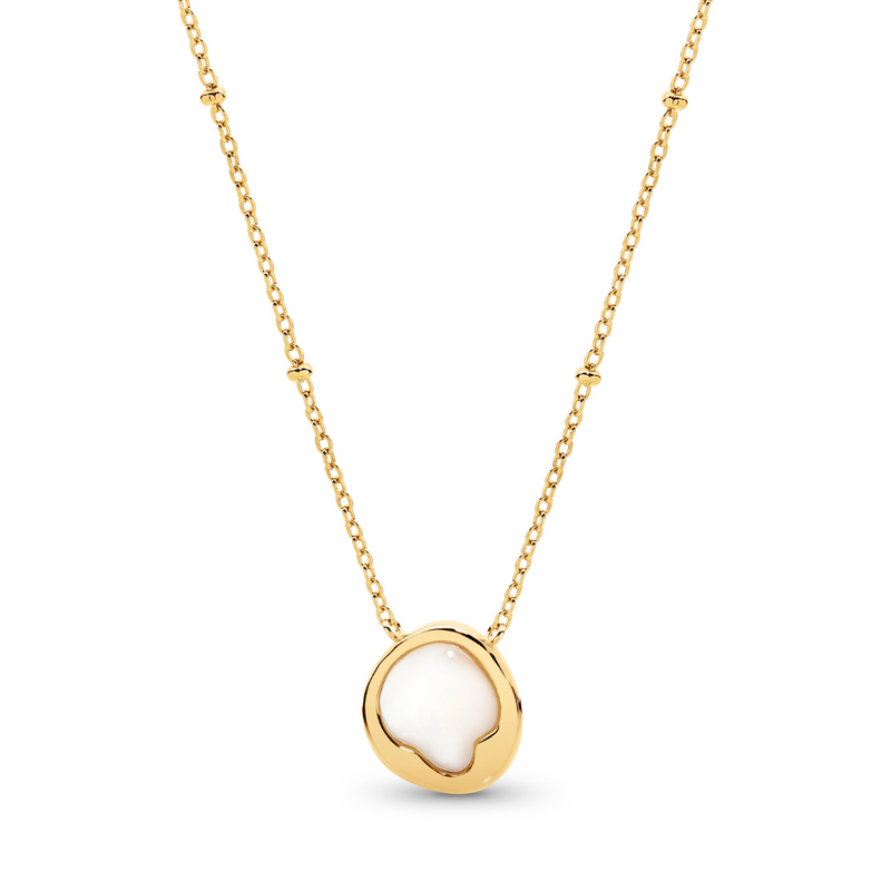 18ct Yellow Gold Plated Kiara Pearl Necklace
