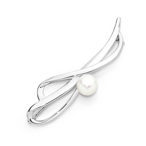 Sterling Silver Edna Pearl Brooch
