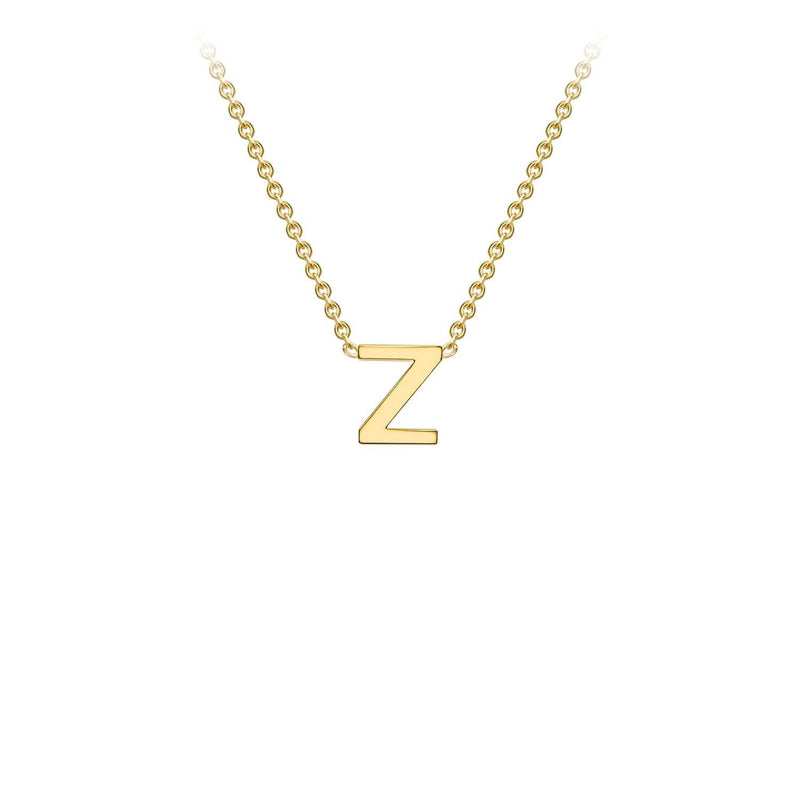 9ct Yellow Gold 'Z' Initial Adjustable Letter Necklace 38/43cm