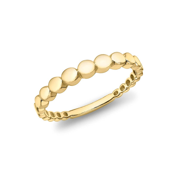 9ct Yellow Gold Graduated-Circles Ring