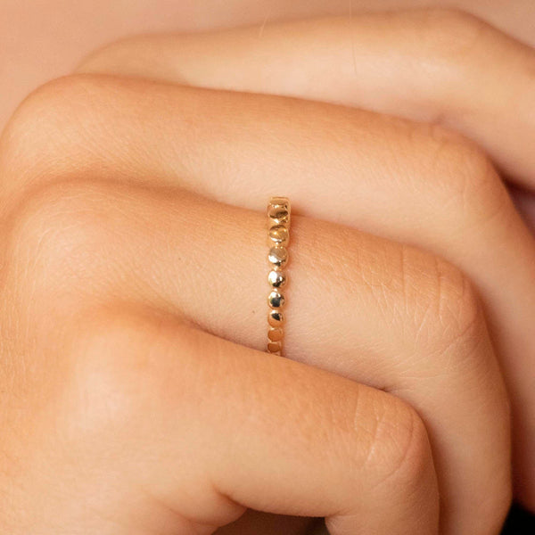 9ct Yellow Gold Graduated-Circles Ring
