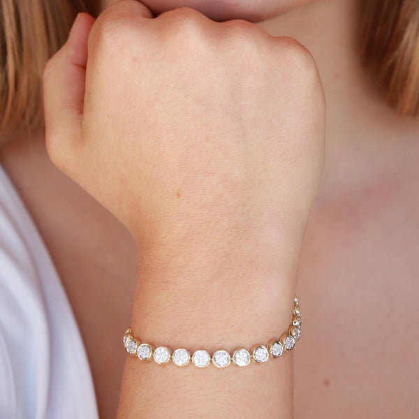Bracelet with 2ct Diamonds in 9K Yellow Gold