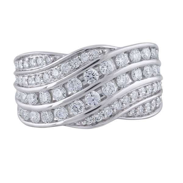 Ring with 0.97ct Diamond in 9K White Gold