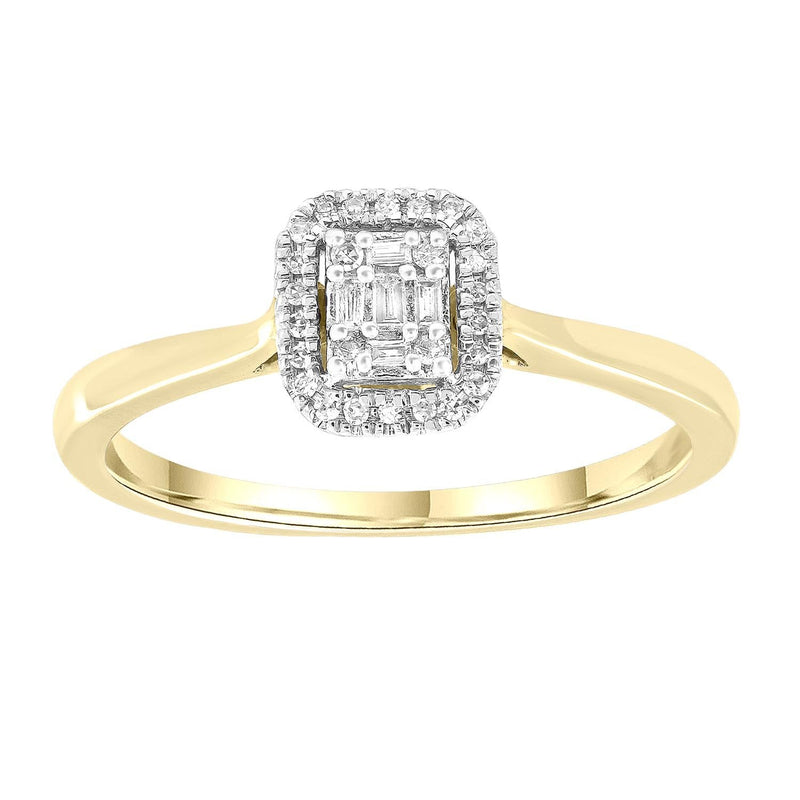 Ring with 0.08ct Diamonds in 9K Yellow Gold