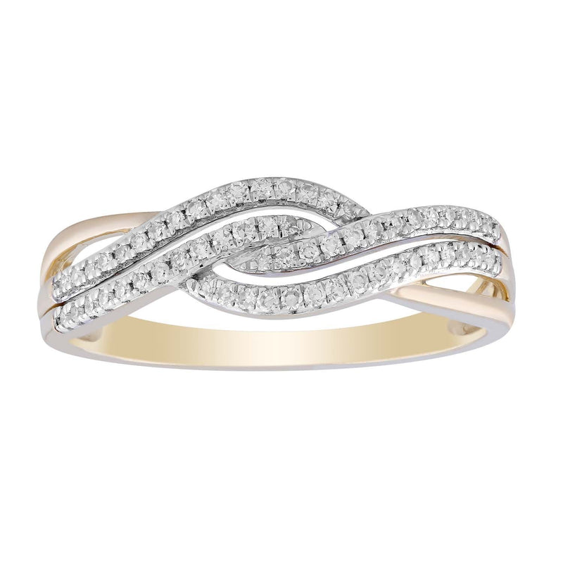 Ring with 0.17ct Diamond in 9K Yellow Gold