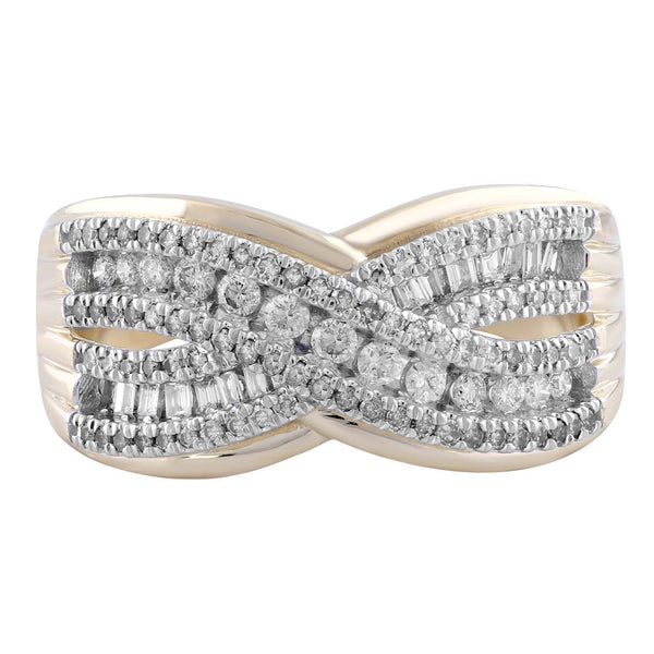 Ring with 0.5ct Diamond in 9K Yellow Gold