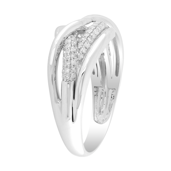 Ring with 0.33ct Diamonds in 9K White Gold