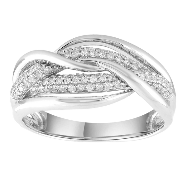 Ring with 0.33ct Diamonds in 9K White Gold