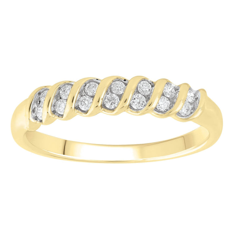 9ct Yellow Gold 0.15ct Diamond Ring