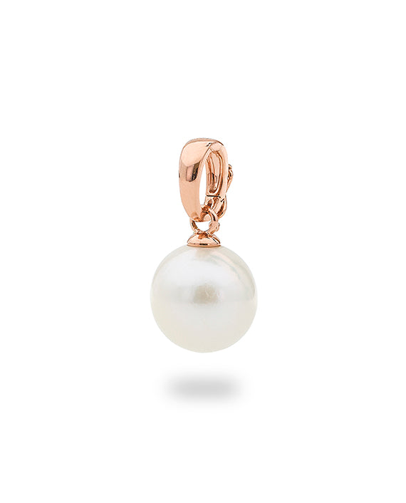 9ct Rose Gold White Pearl Enhancer Pendant