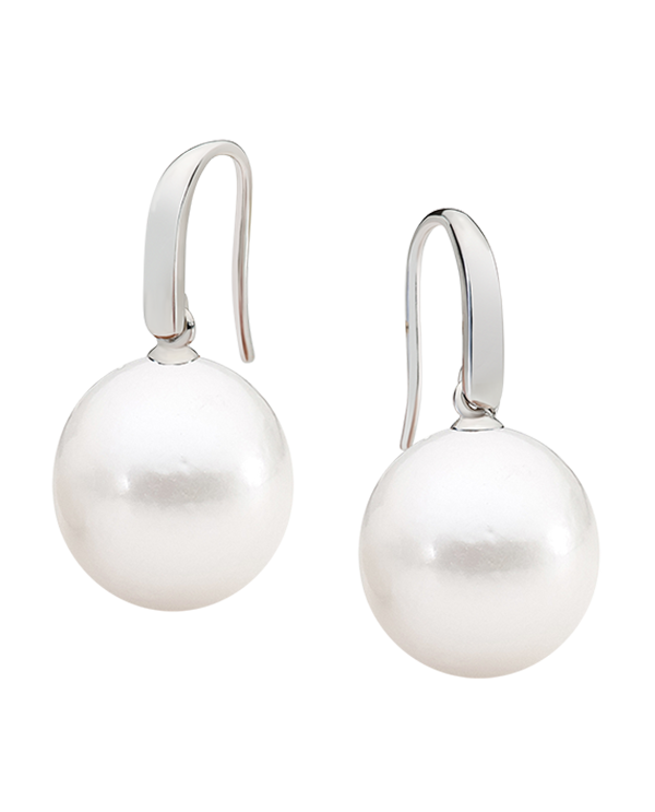Sterling Silver Edison Freshwater Pearl Shepherd Hook Earrings