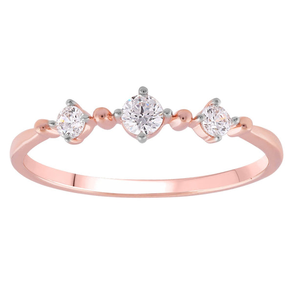 9ct Rose Gold 0.20ct Diamond Ring