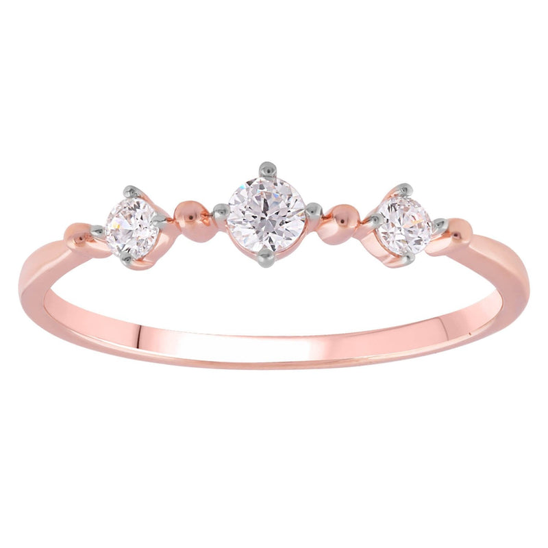 9ct Rose Gold 0.20ct Diamond Ring