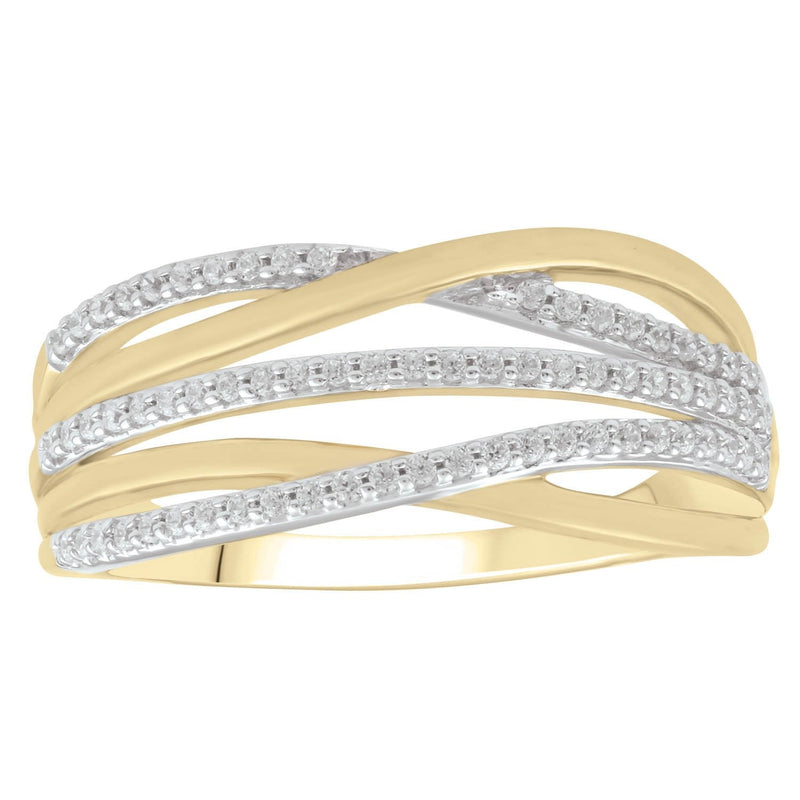 9ct Yellow Gold 0.20ct Diamond Ring
