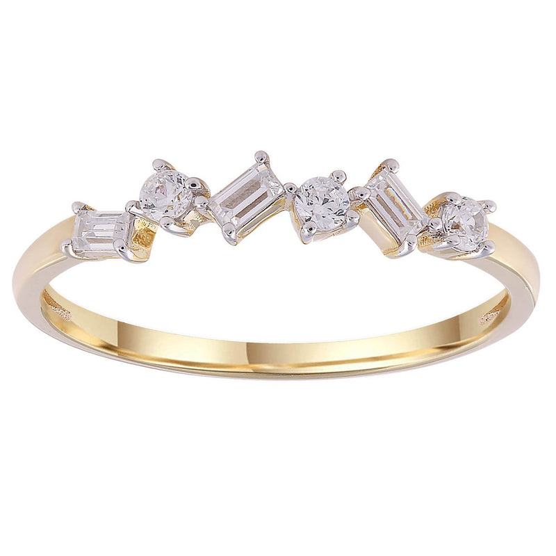 9ct Yellow Gold 0.18ct Diamond Ring