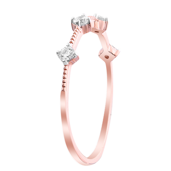 9ct Rose Gold 0.10ct Diamond Ring