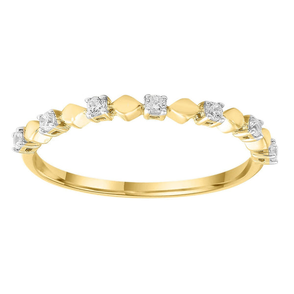 9ct Yellow Gold 0.10ct Diamond Ring