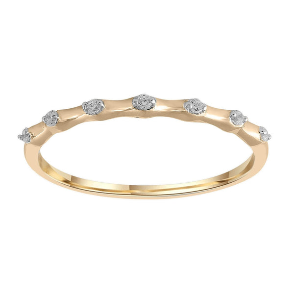 9ct Yellow Gold 0.05ct Diamond Ring