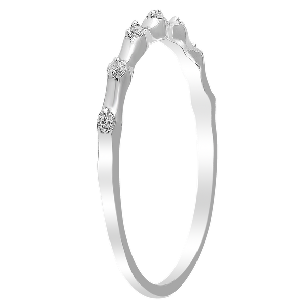 9ct White Gold 0.05ct Diamond Ring